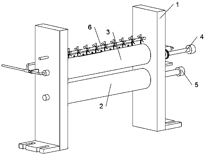 Casting roll cooling device for continuous cast-rolling of aluminum sheets