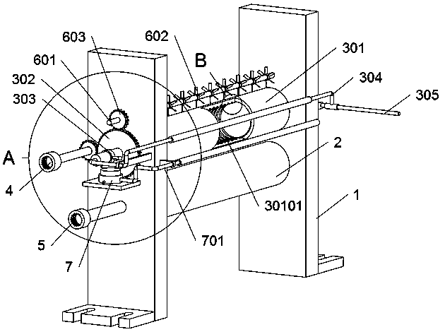 Casting roll cooling device for continuous cast-rolling of aluminum sheets