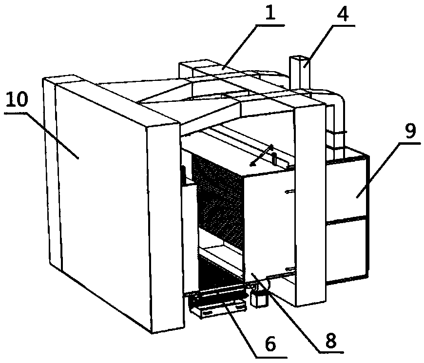 A kind of aramid paper honeycomb impregnated purification tunnel device