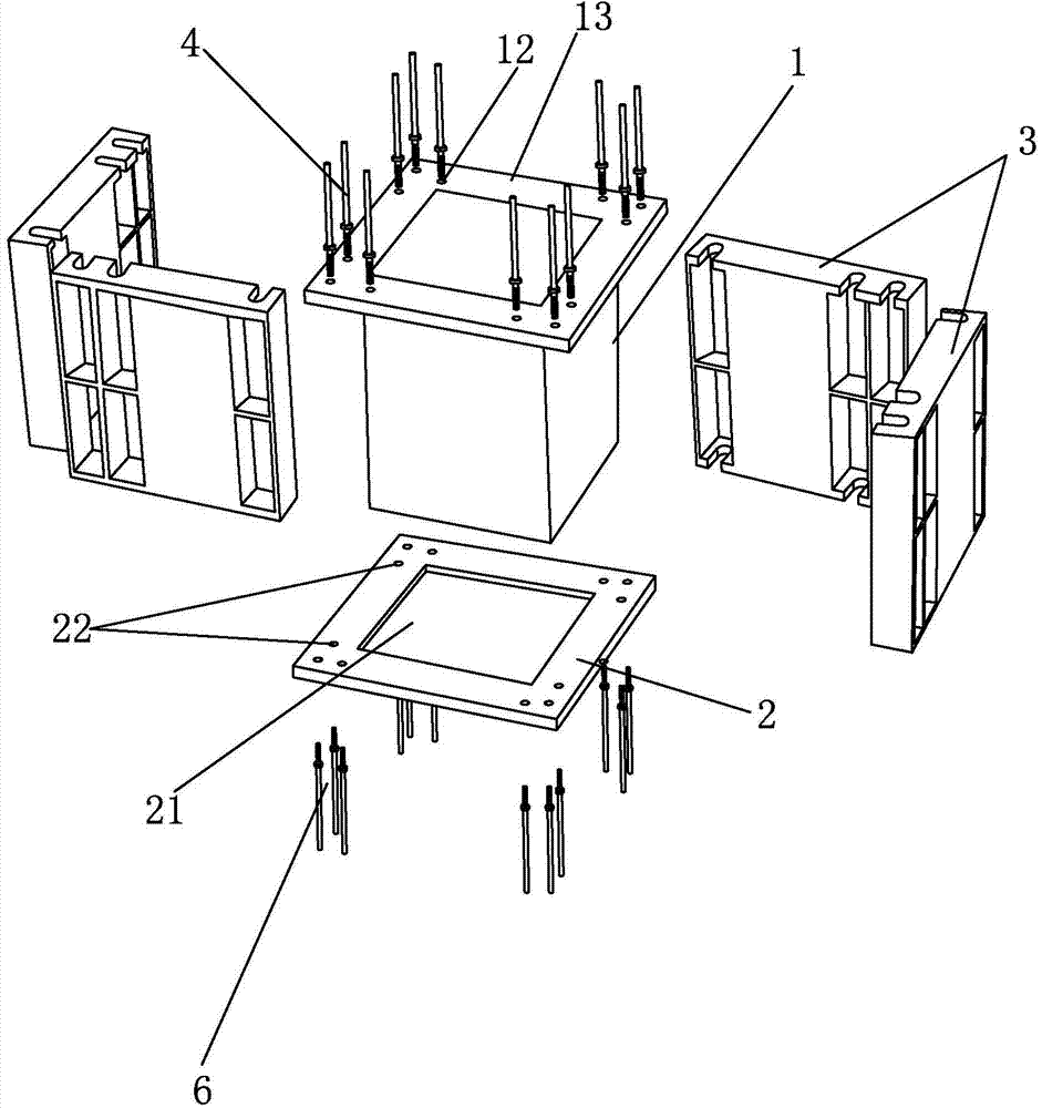 Earthquake damage replaceable combination column structure