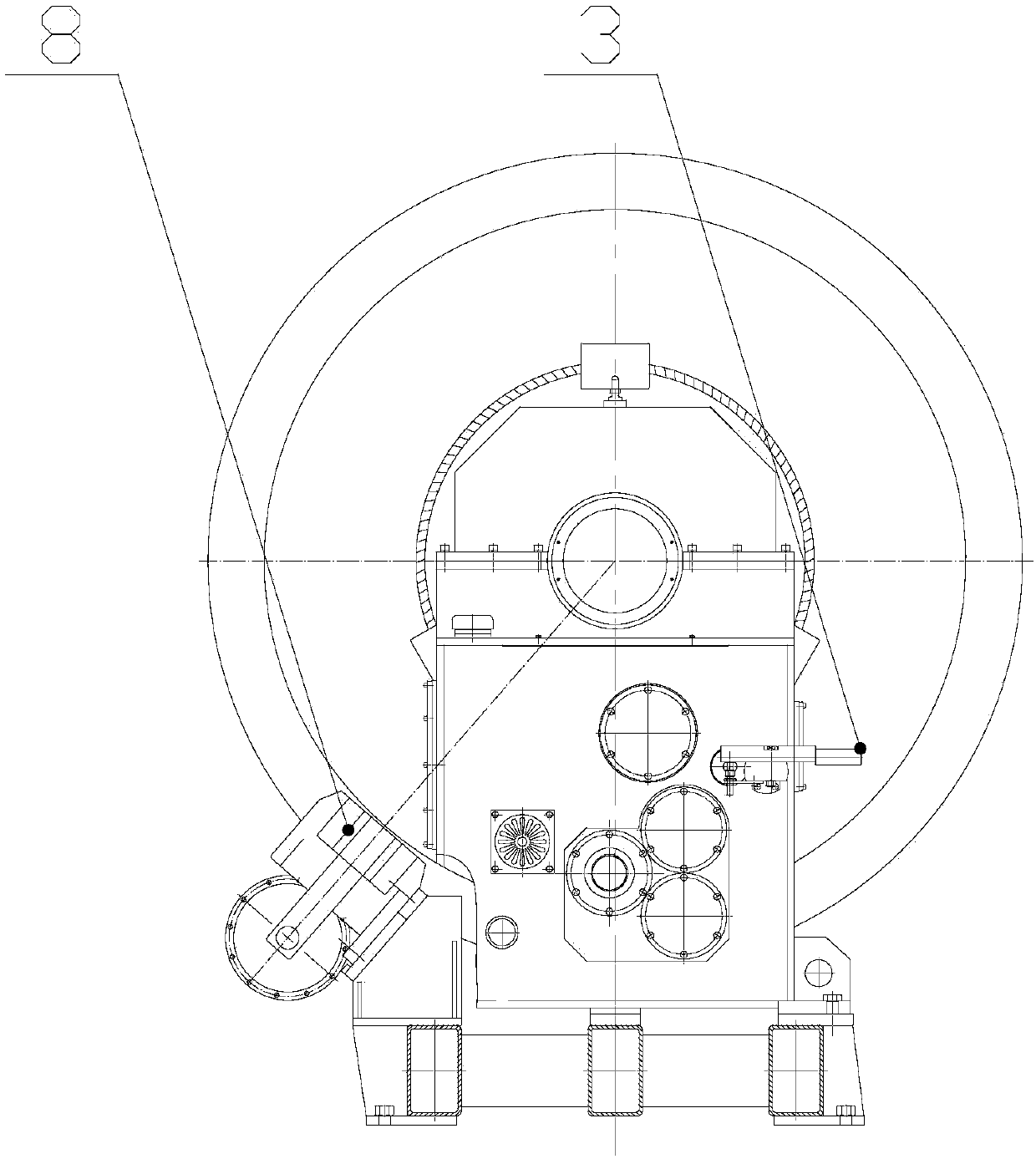 High-speed frame stranding machine