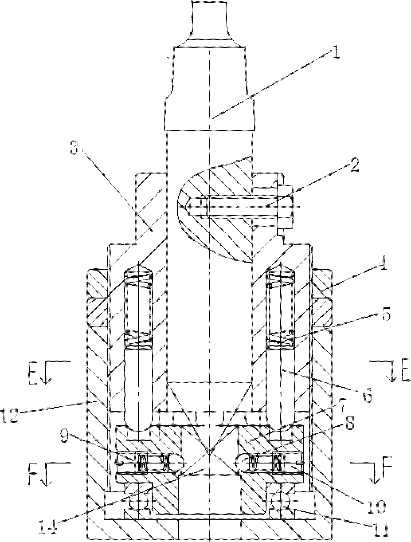 Screw tap overload protection device