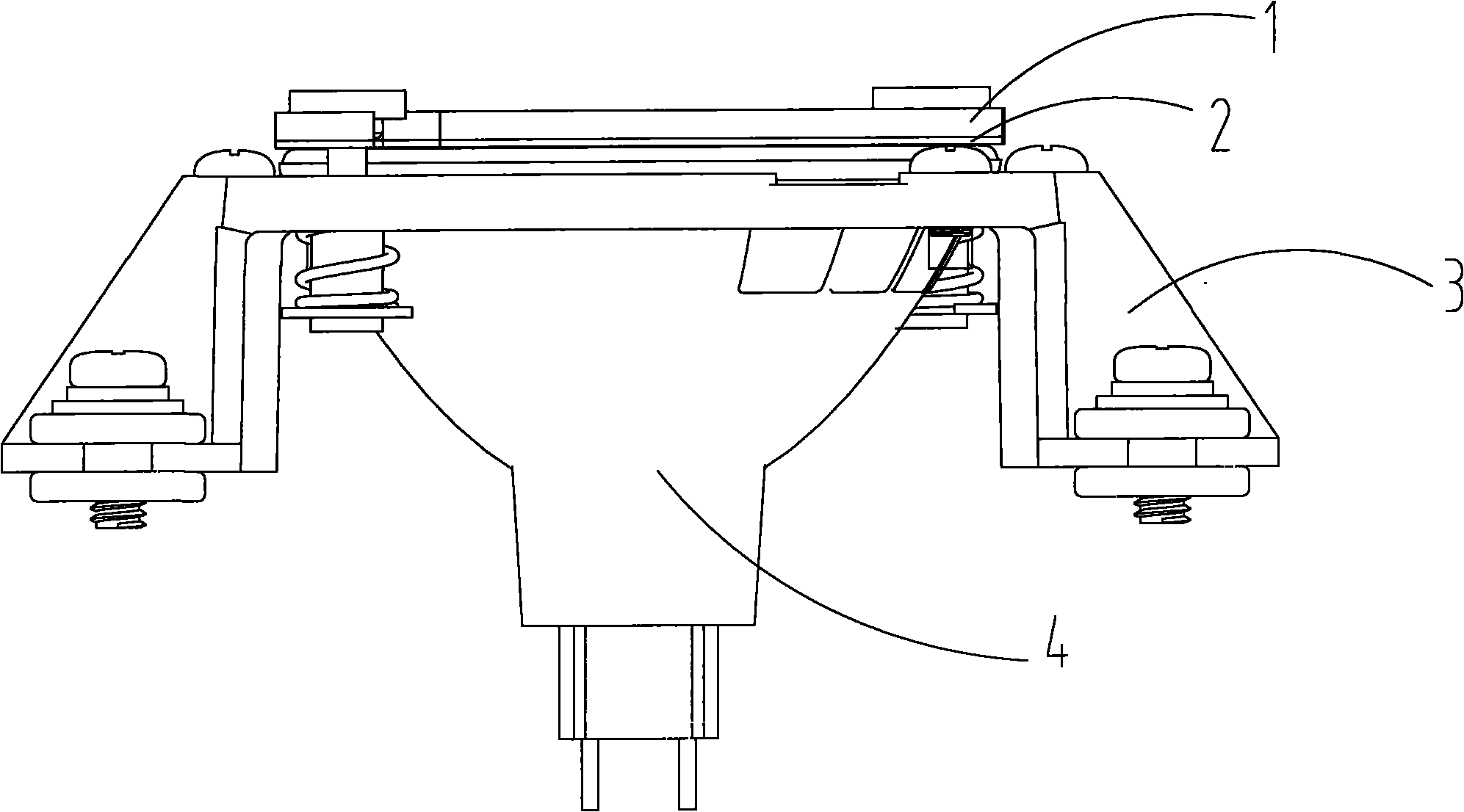 Lamp damping device and damping lamp