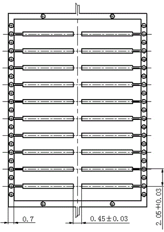 Two-dimensional joint layout design method of packaging shell leads