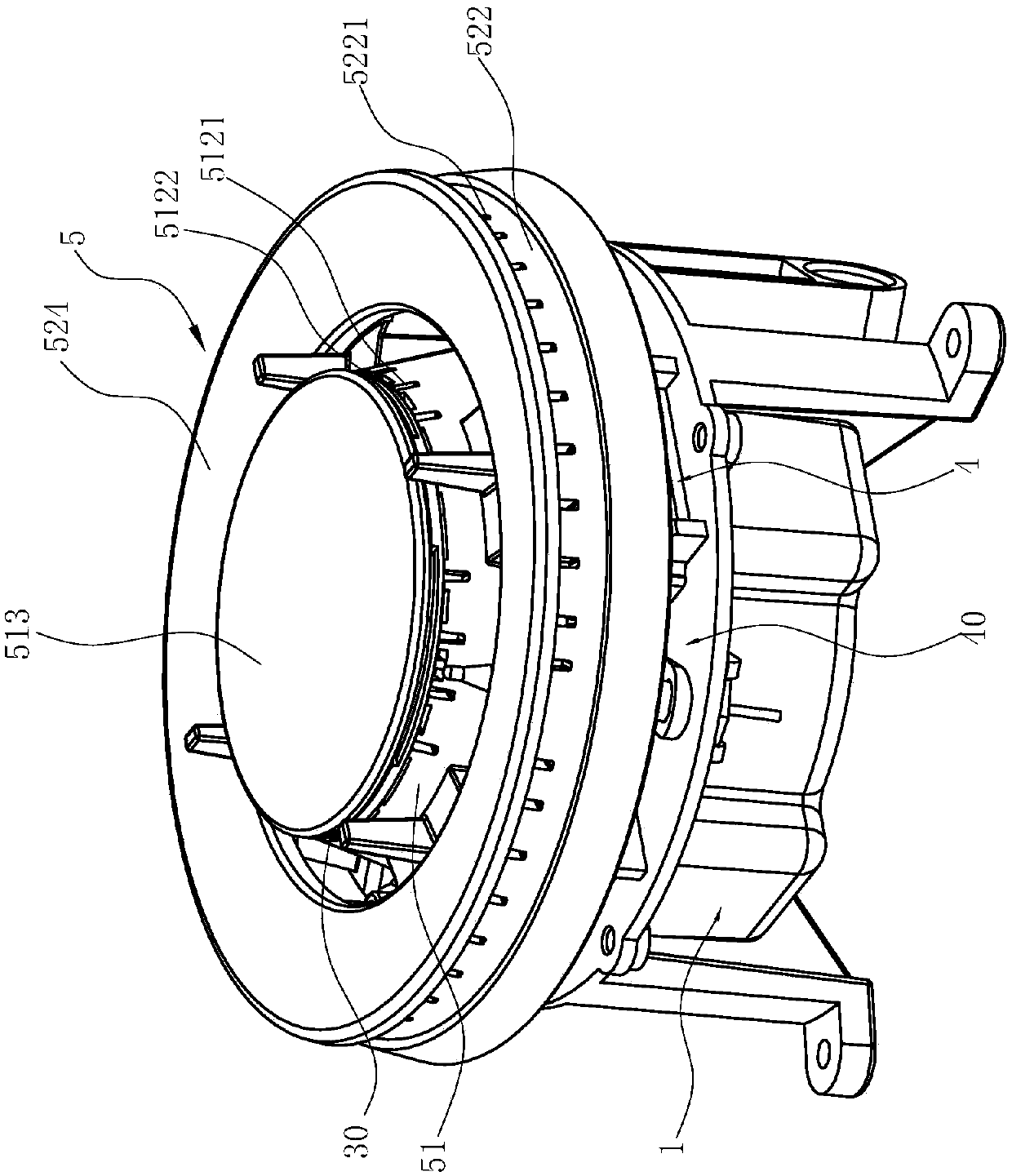 Upper air inlet combustor