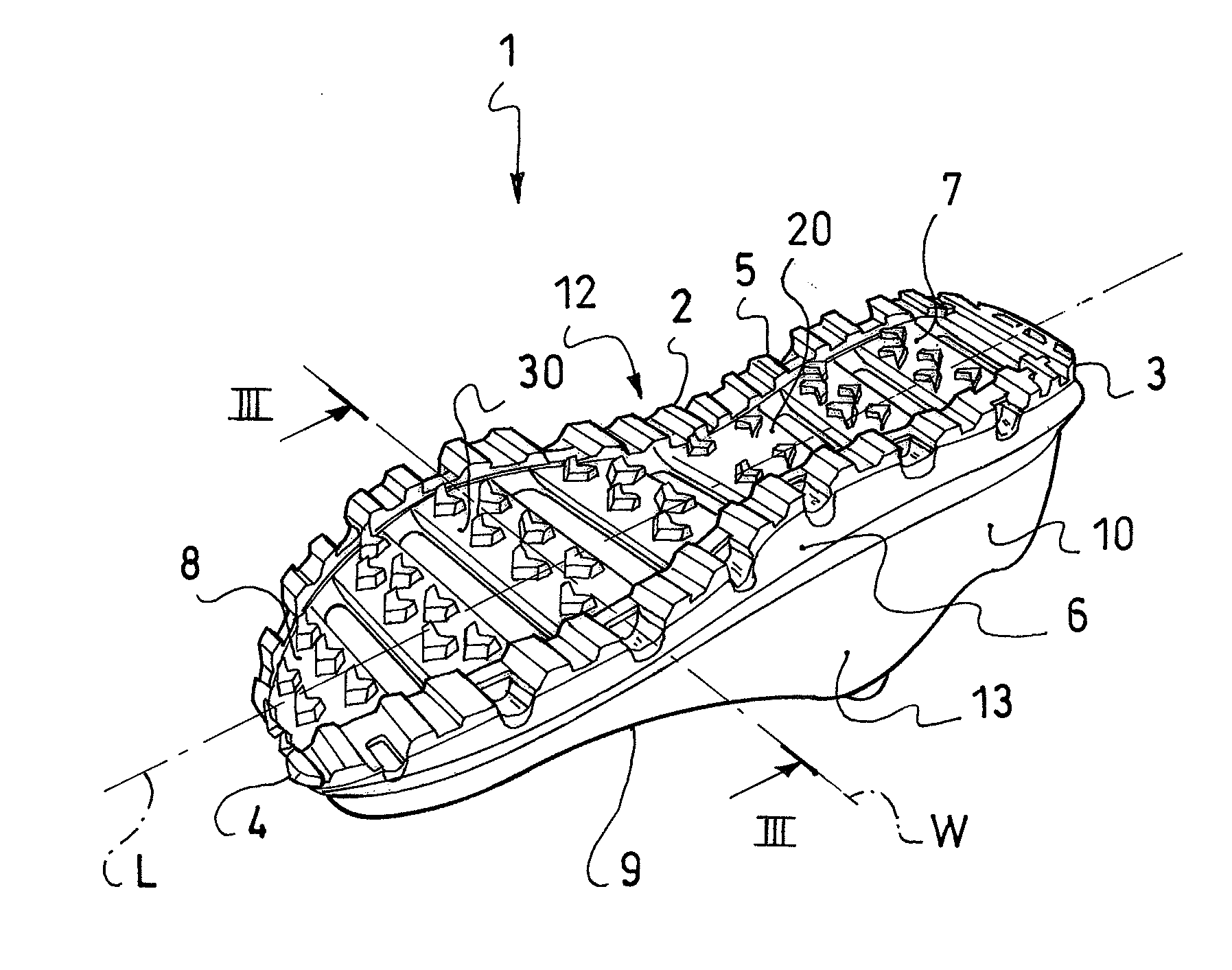 Footwear with improved sole