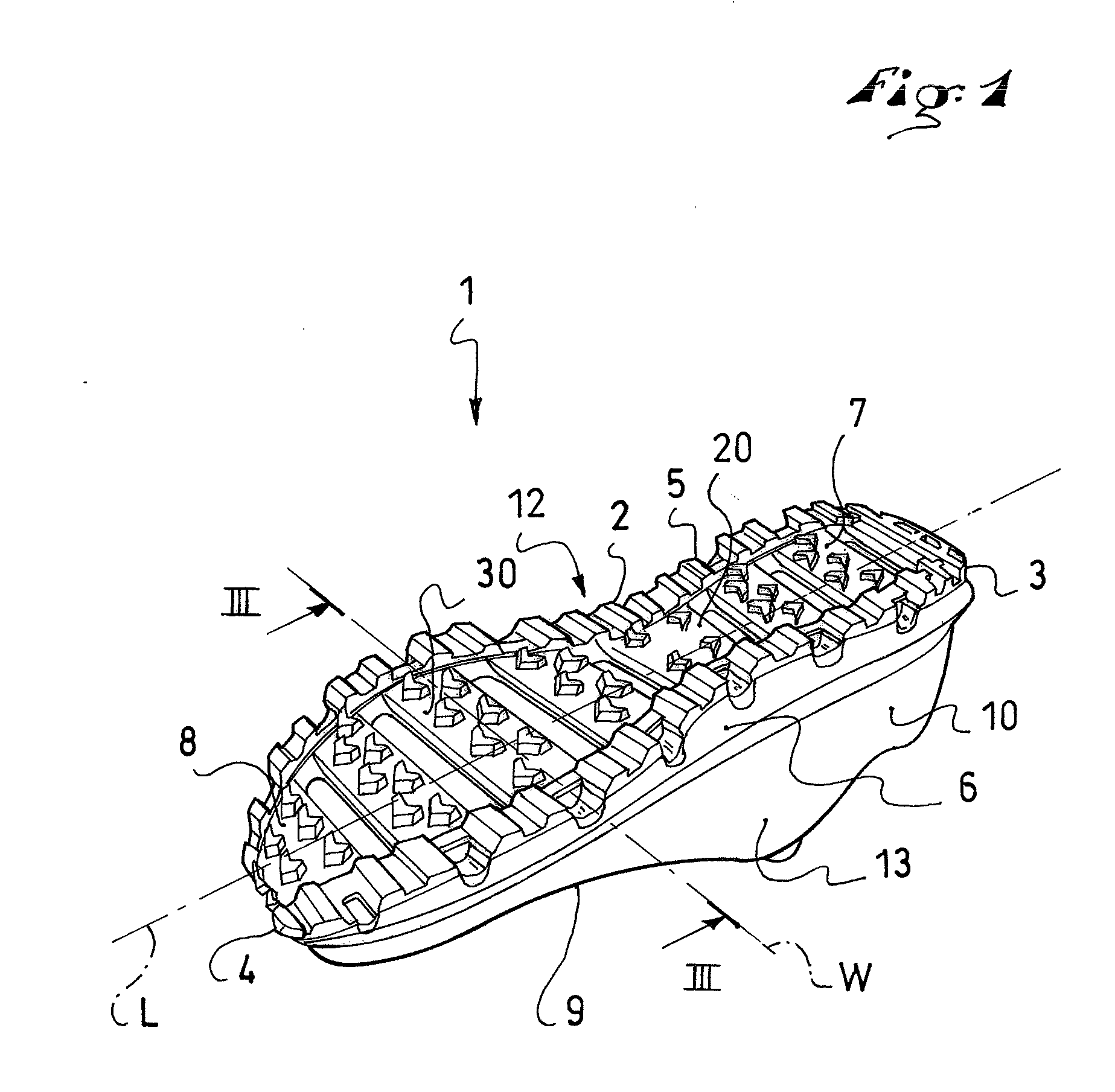 Footwear with improved sole