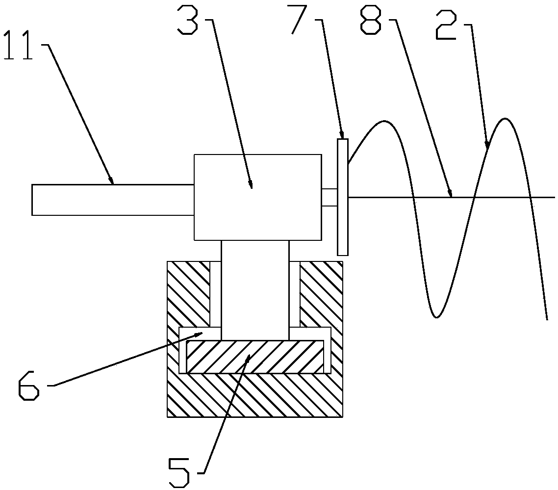 Brooming device for upper surface of prefabricated laminated slab