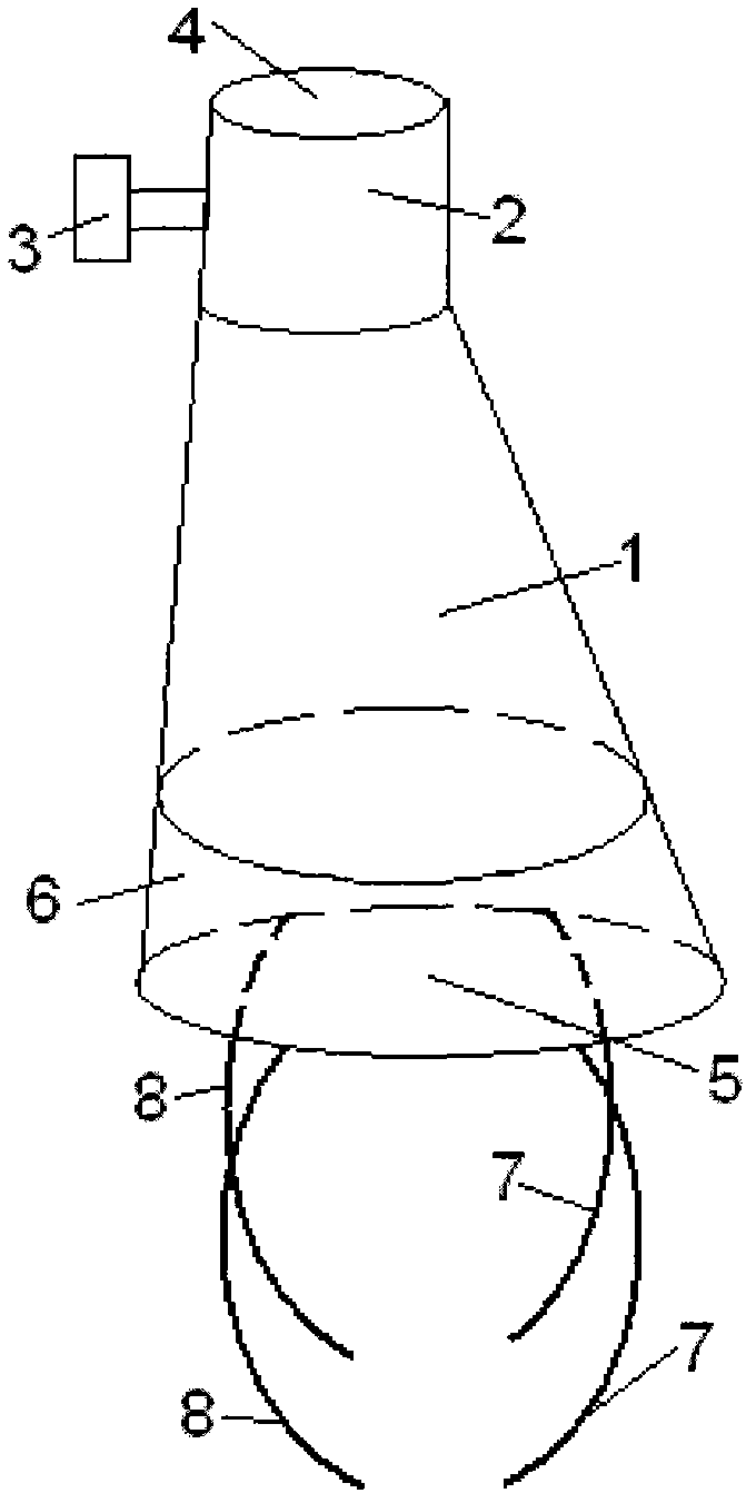 Device for relieving tachypnea of children with congenital heart disease