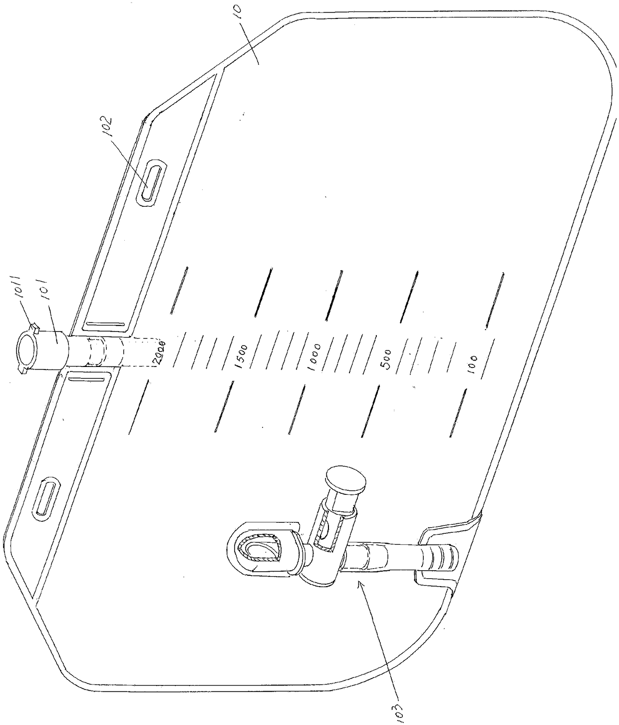 Modular combined type medical semi-automatic drainage metering device