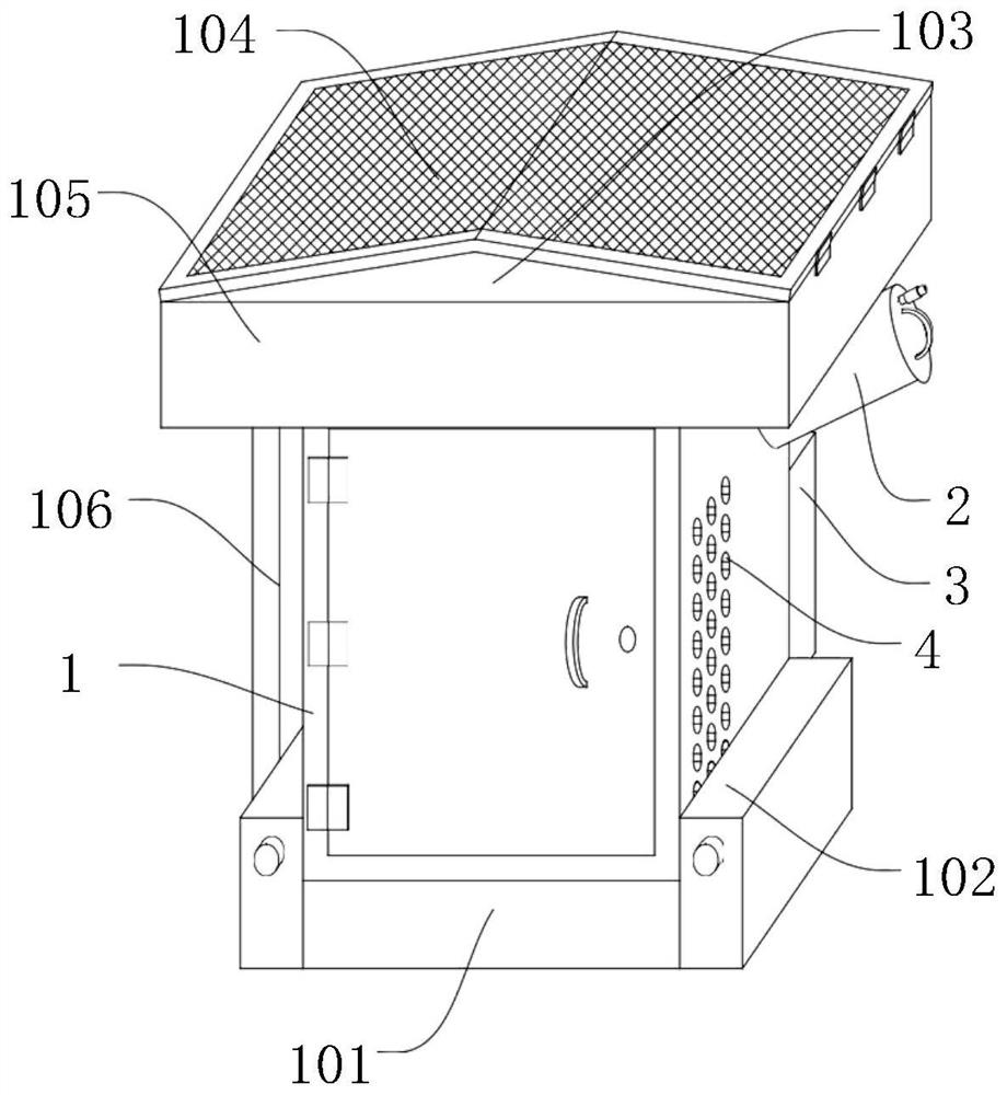 Outdoor electric power control cabinet based on Internet of Things