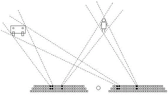 Anti-dazzling system for geometric multiple-beam LED high beam of new energy vehicle and method