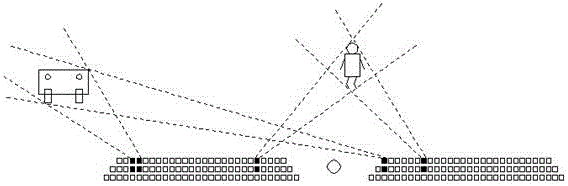 Anti-dazzling system for geometric multiple-beam LED high beam of new energy vehicle and method