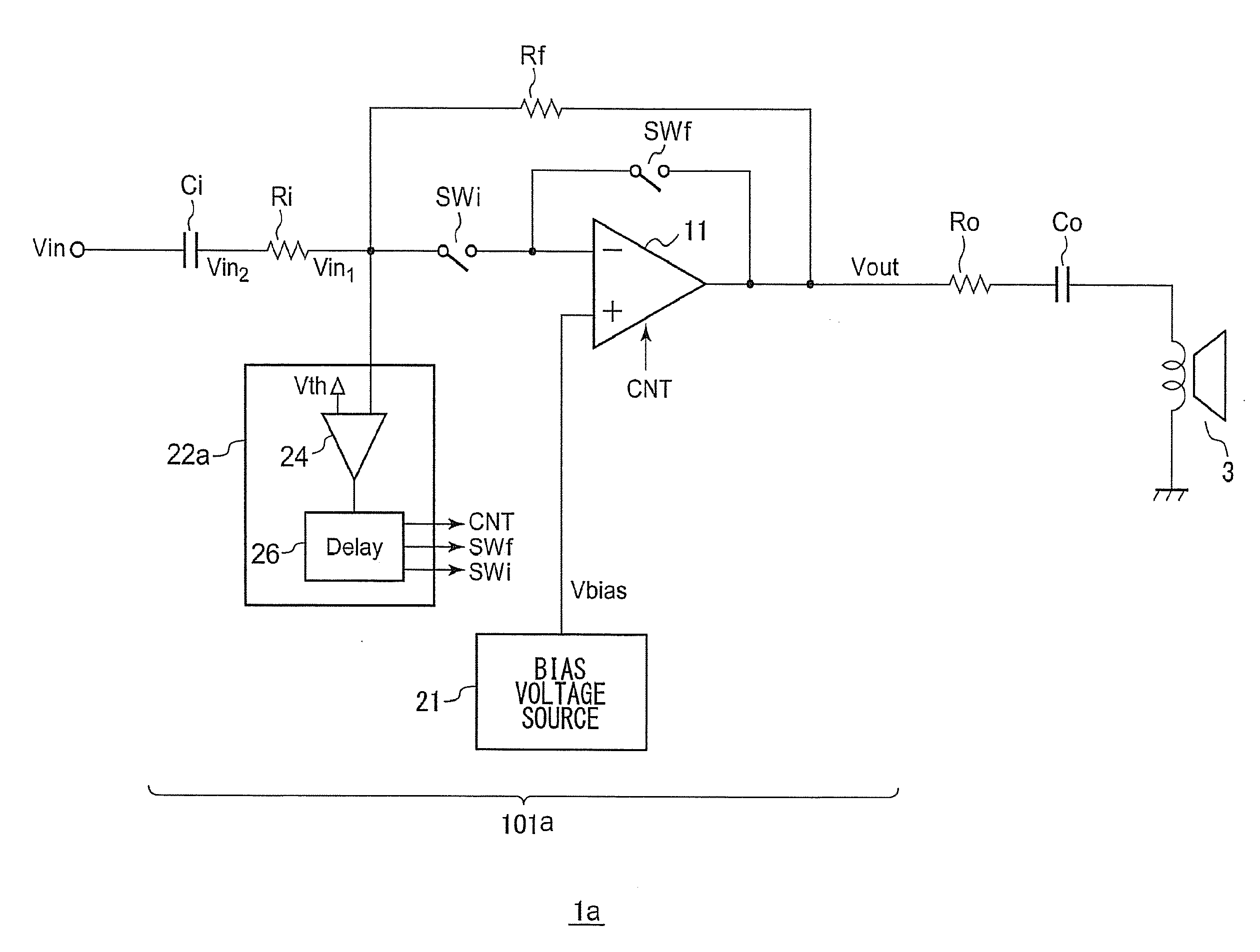 Audio signal amplifier circuit