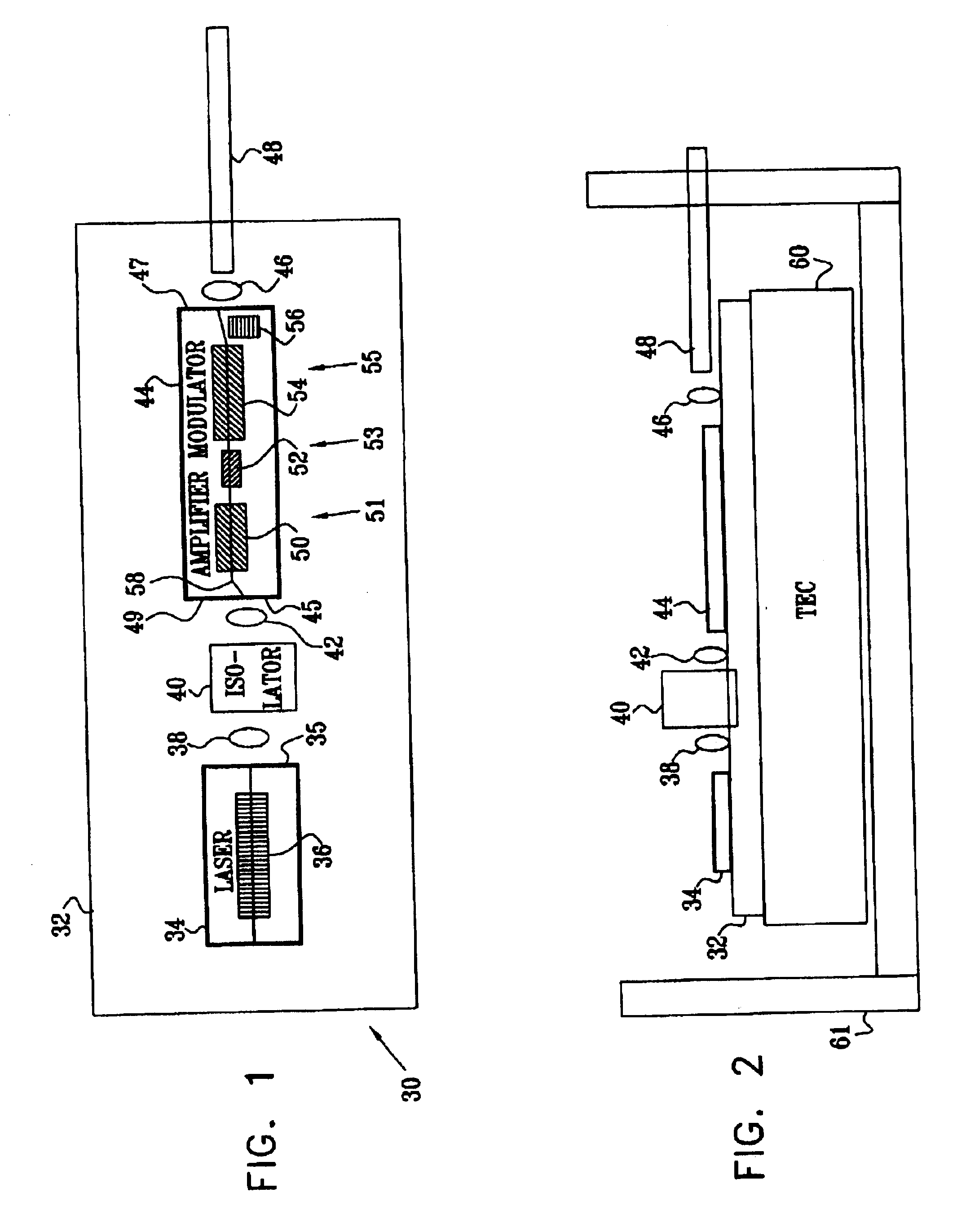 Hybrid optical transmitter with electroabsorption modulator and semiconductor optical amplifier