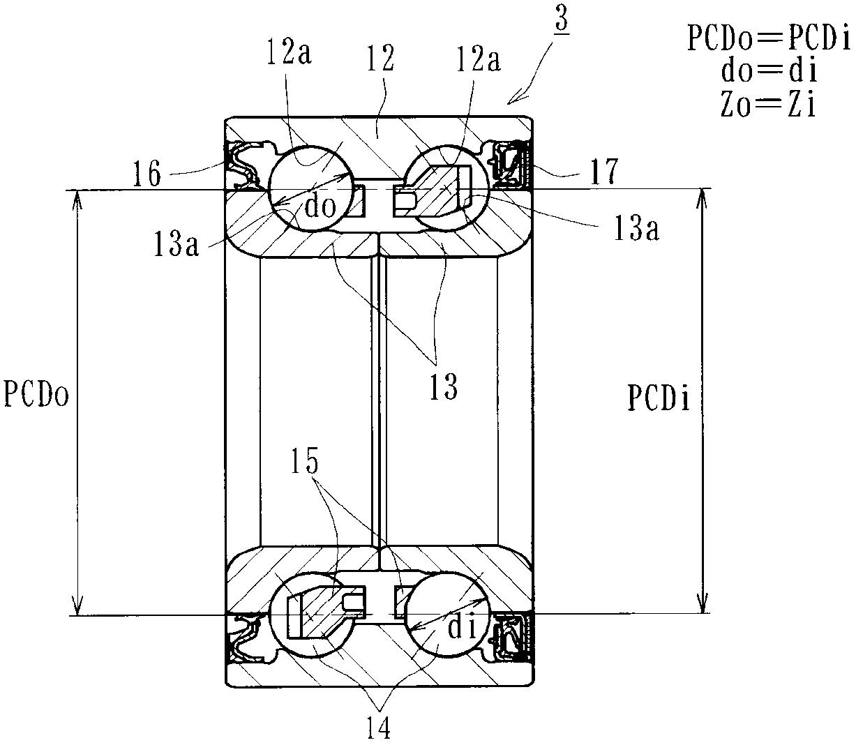 Vehicle wheel bearing device