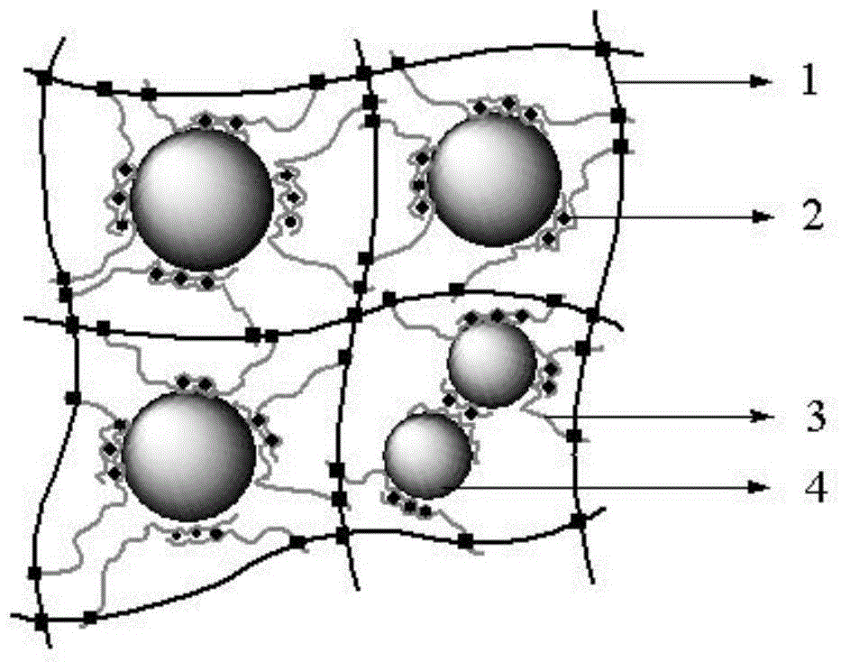 Preparation method of high-strength dual-mesh nano-meter titanium dioxide composite hydrogel