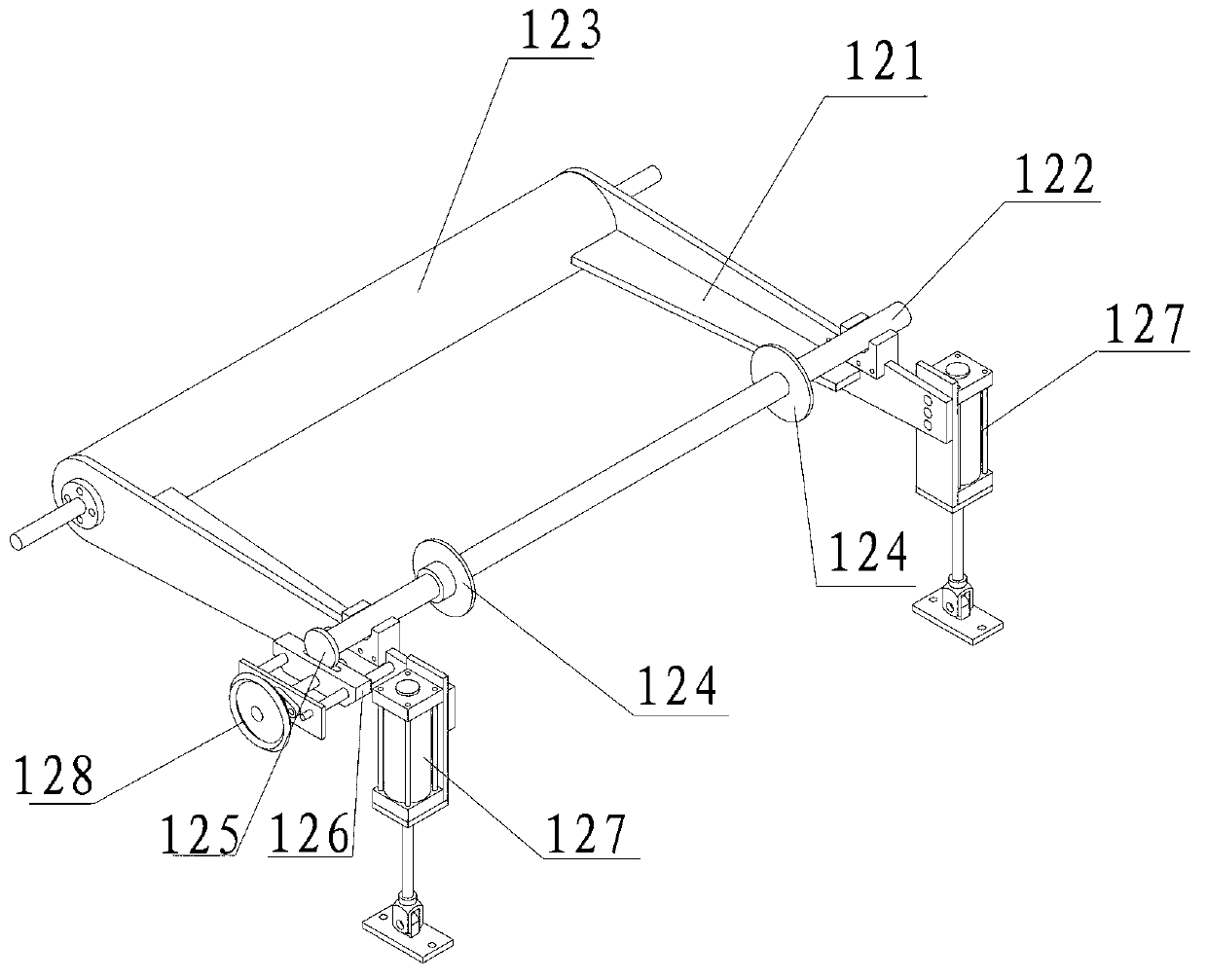 Seamless paper pipe production line