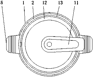 Water injection pot with no need for opening cover