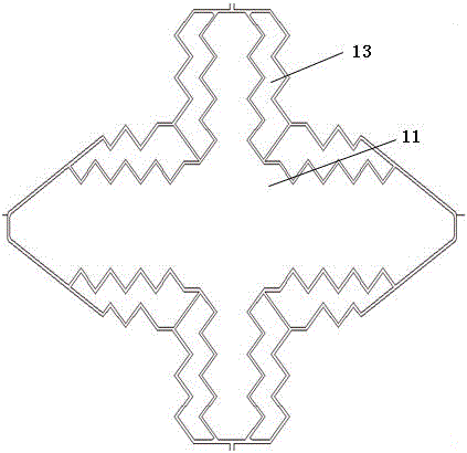 A kind of electrode layout of touch screen