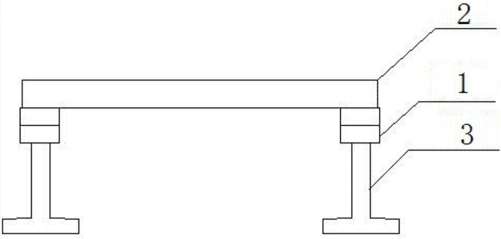 Single-span simply supported beam bridge structure applicable to coal mining subsidence area