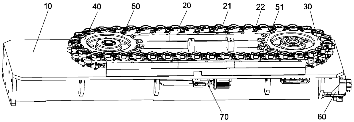 Tool magazine conveying device of numerical control machine tool