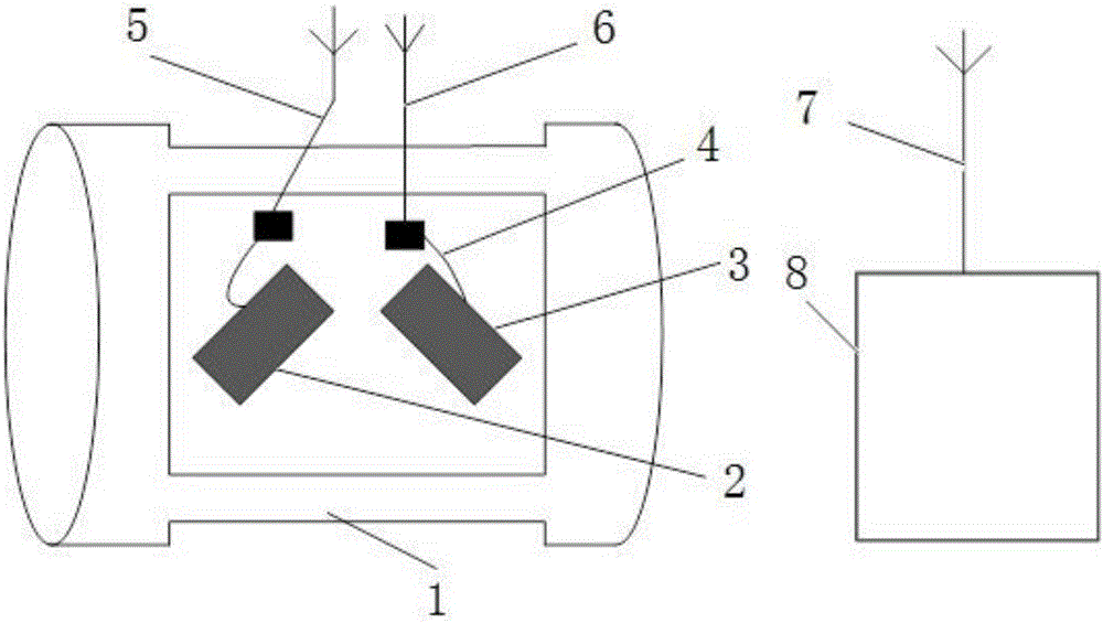 Rotating shaft torque measuring device based on surface transverse wave