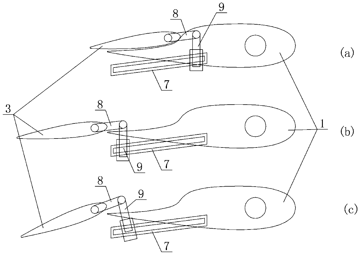 Flap type rudder structure