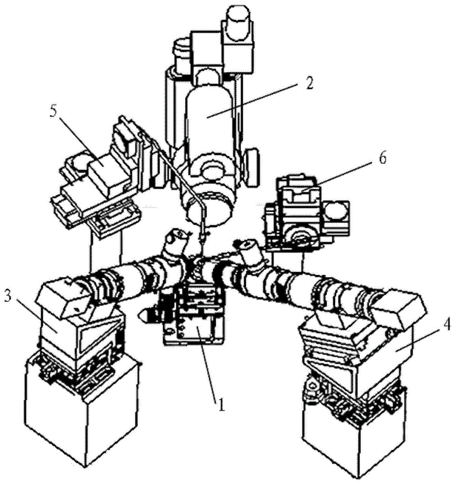 Assembling adhesive-dispensing device applied to micron order microtube and micropore