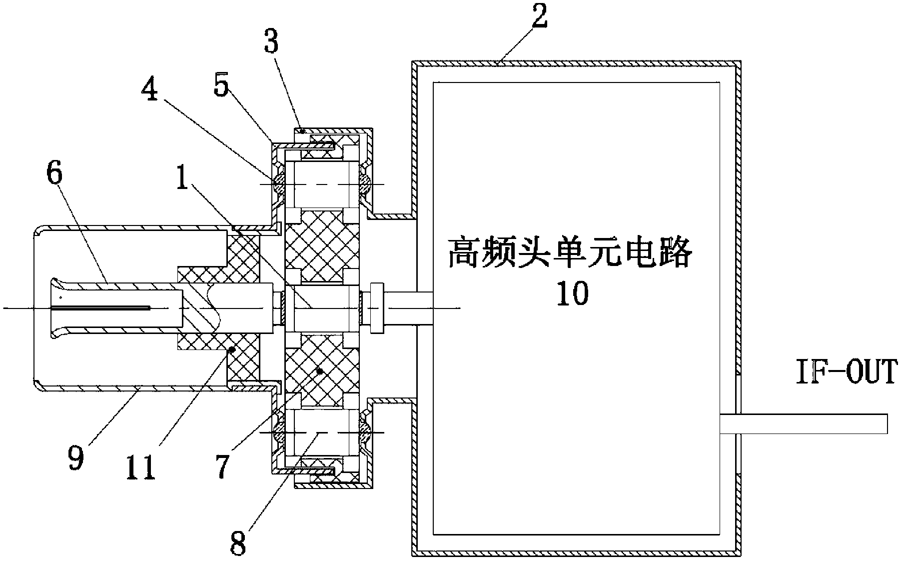 Television with antenna isolator