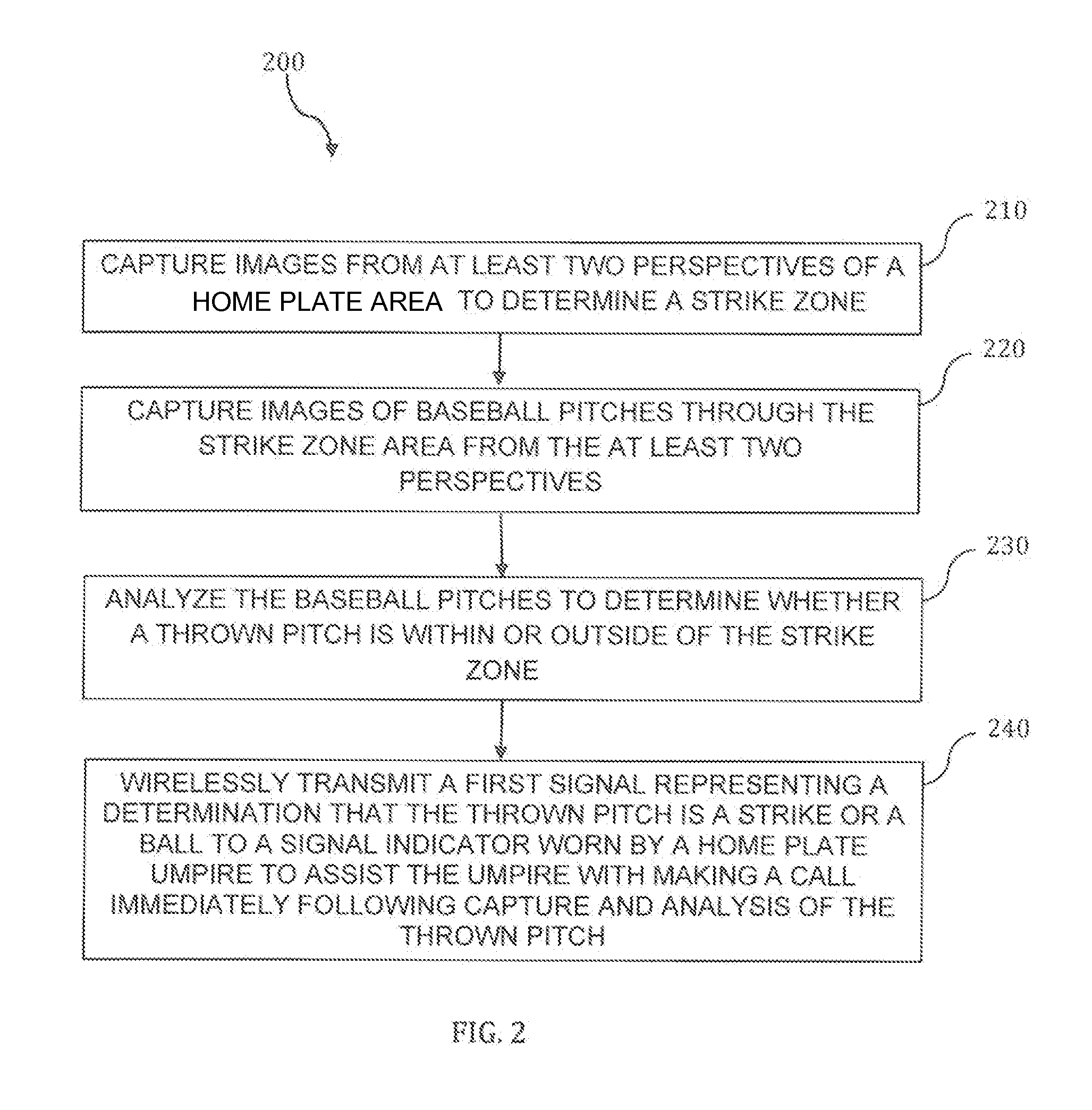 Systems and methods for wirelessly indicating strike/ball to a home plate umpire of a baseball game