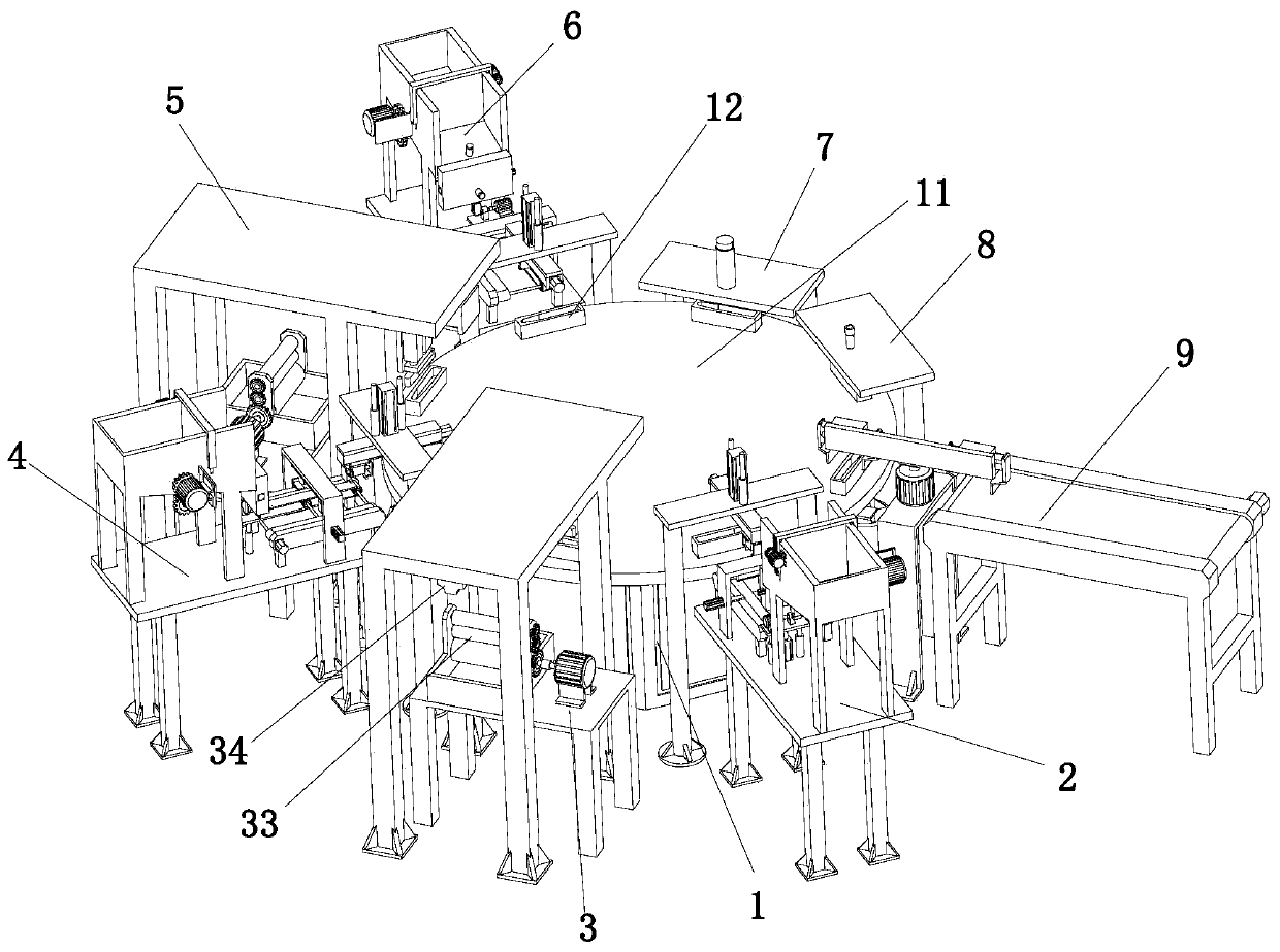 Automatic sponge nail file production equipment and process thereof