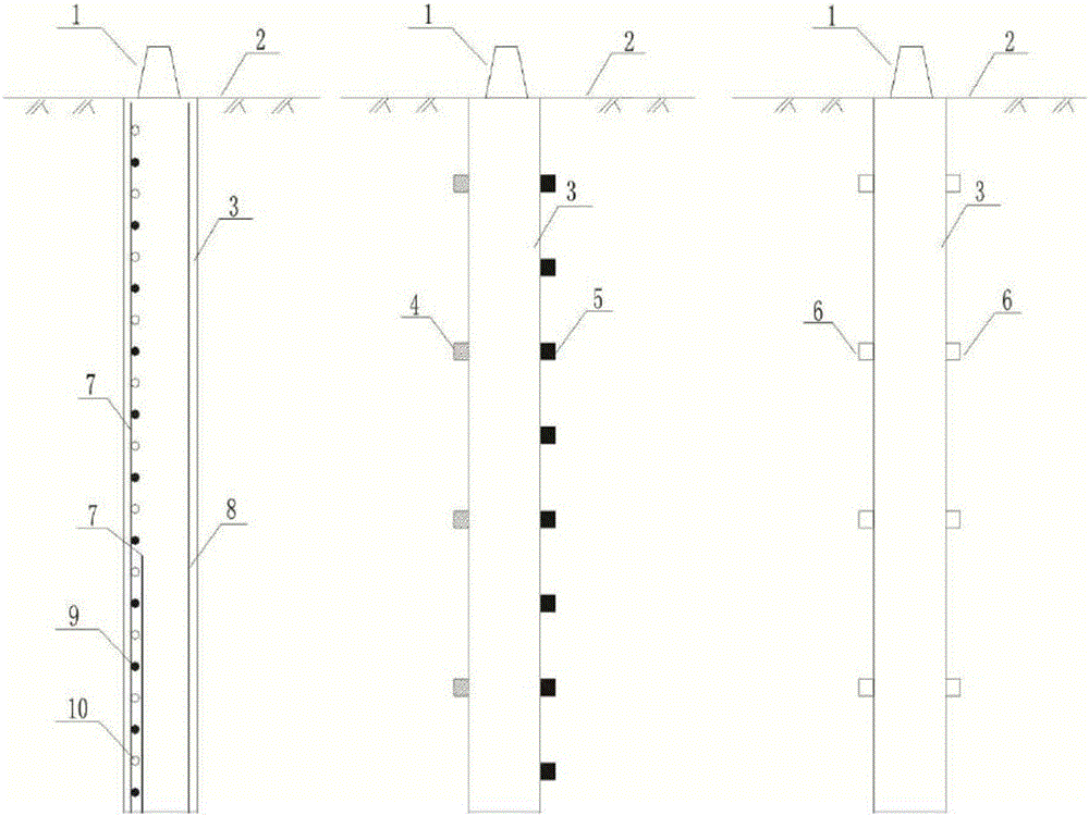 Monitoring system and monitoring method for support effect of slide-resistant piles