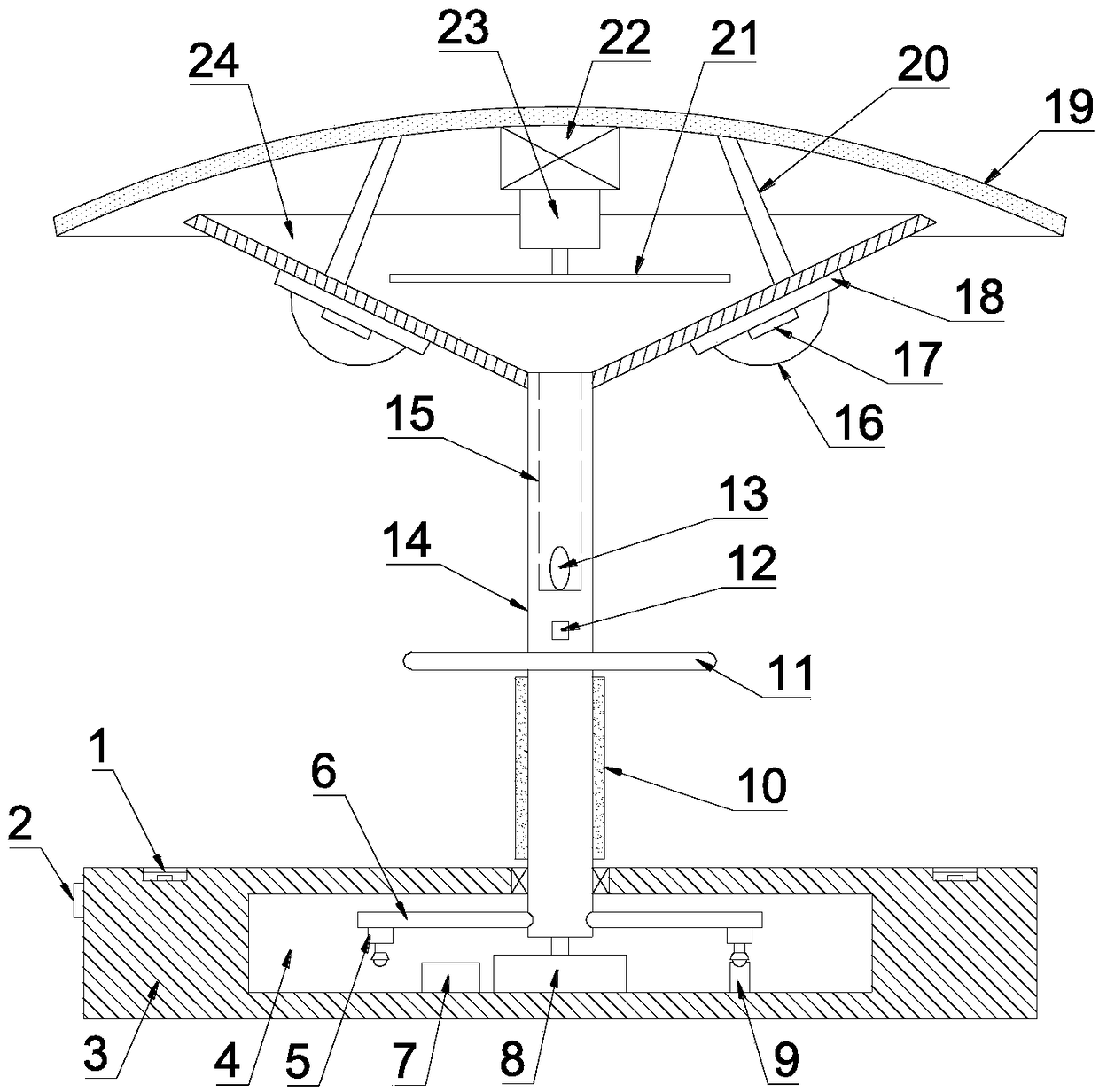 Multifunctional outdoor environmental-protection amusement and illumination device