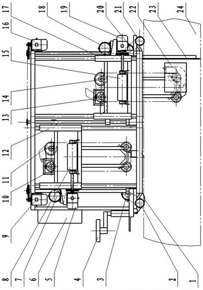 Vertical lifting, layered turnover and fermenting machine