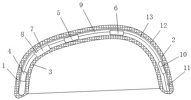 Field individual combat helmet based on Beidou navigation satellite