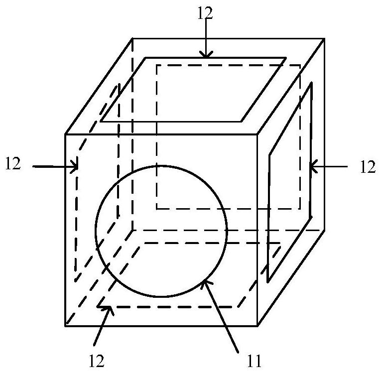 Power frequency electromagnetic field probe, power line inspection UAV navigation device and method