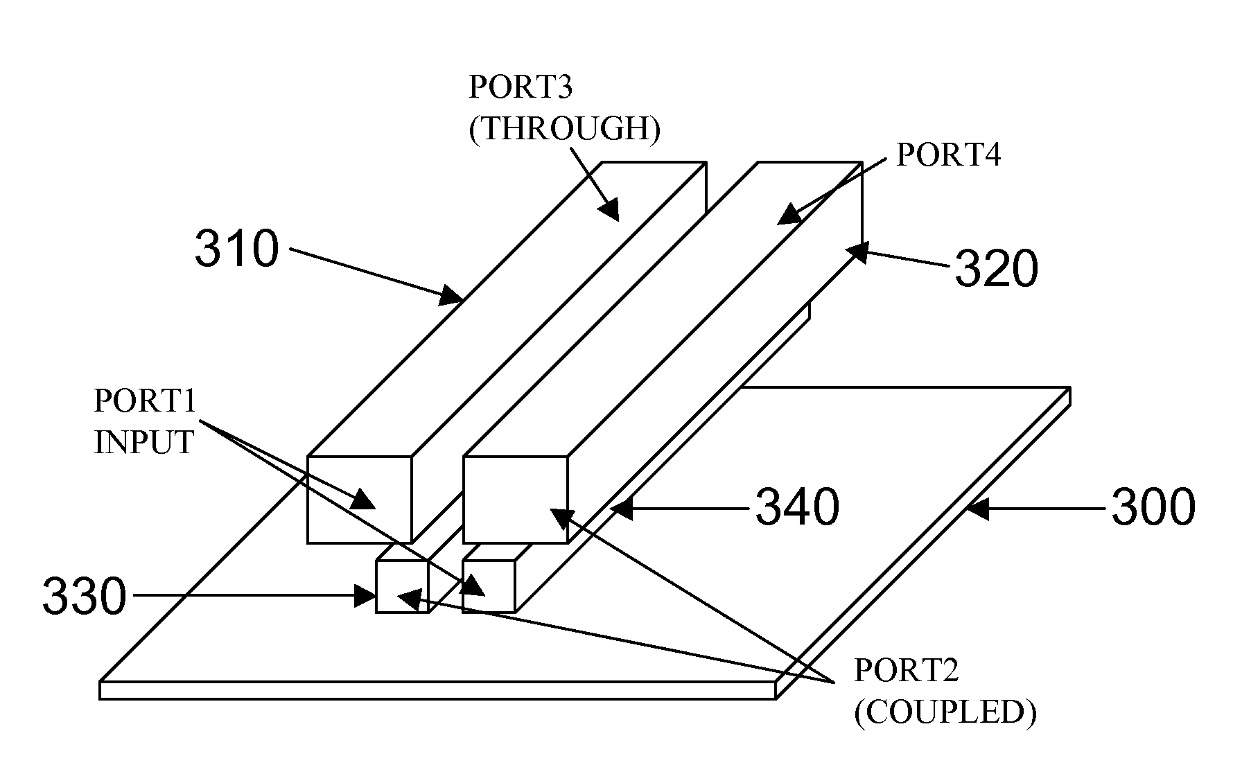 On-chip millimeter wave lange coupler