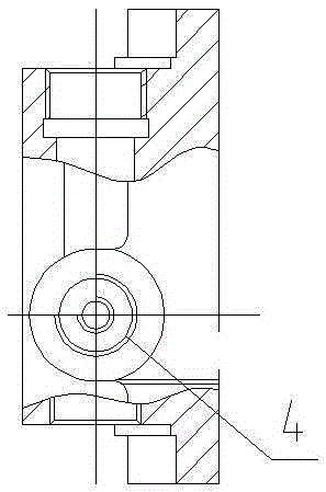 A constant flow pump back cover