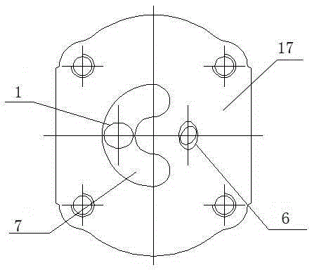 A constant flow pump back cover