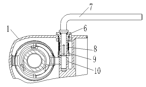 Switching mechanism for dial-block type valve electric actuator