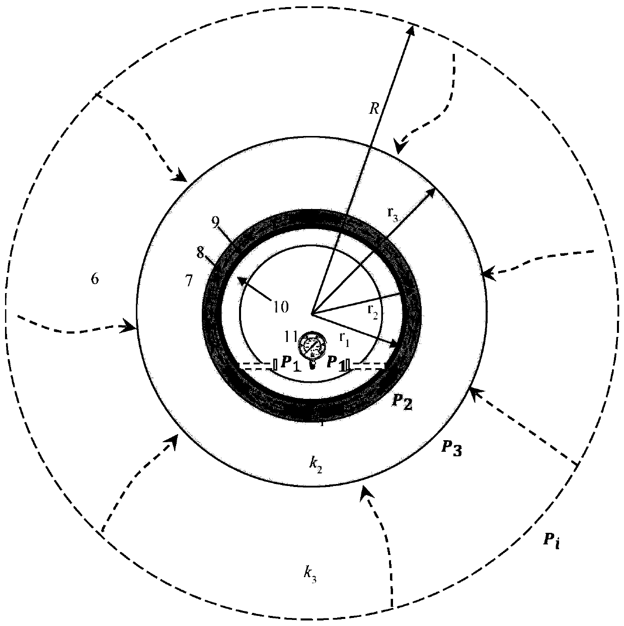 Limited drainage method and method for optimizing thickness of grouting circle of tunnel by utilizing limited drainage method