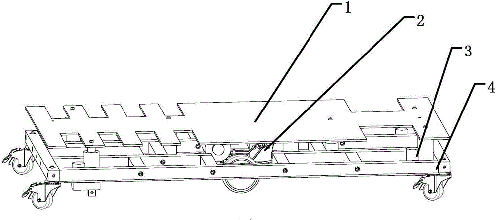 All-direction moving AGV with lifting comb teeth