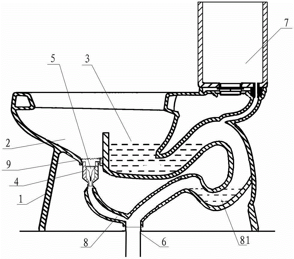 Urine rinse-free type dual purpose toilet