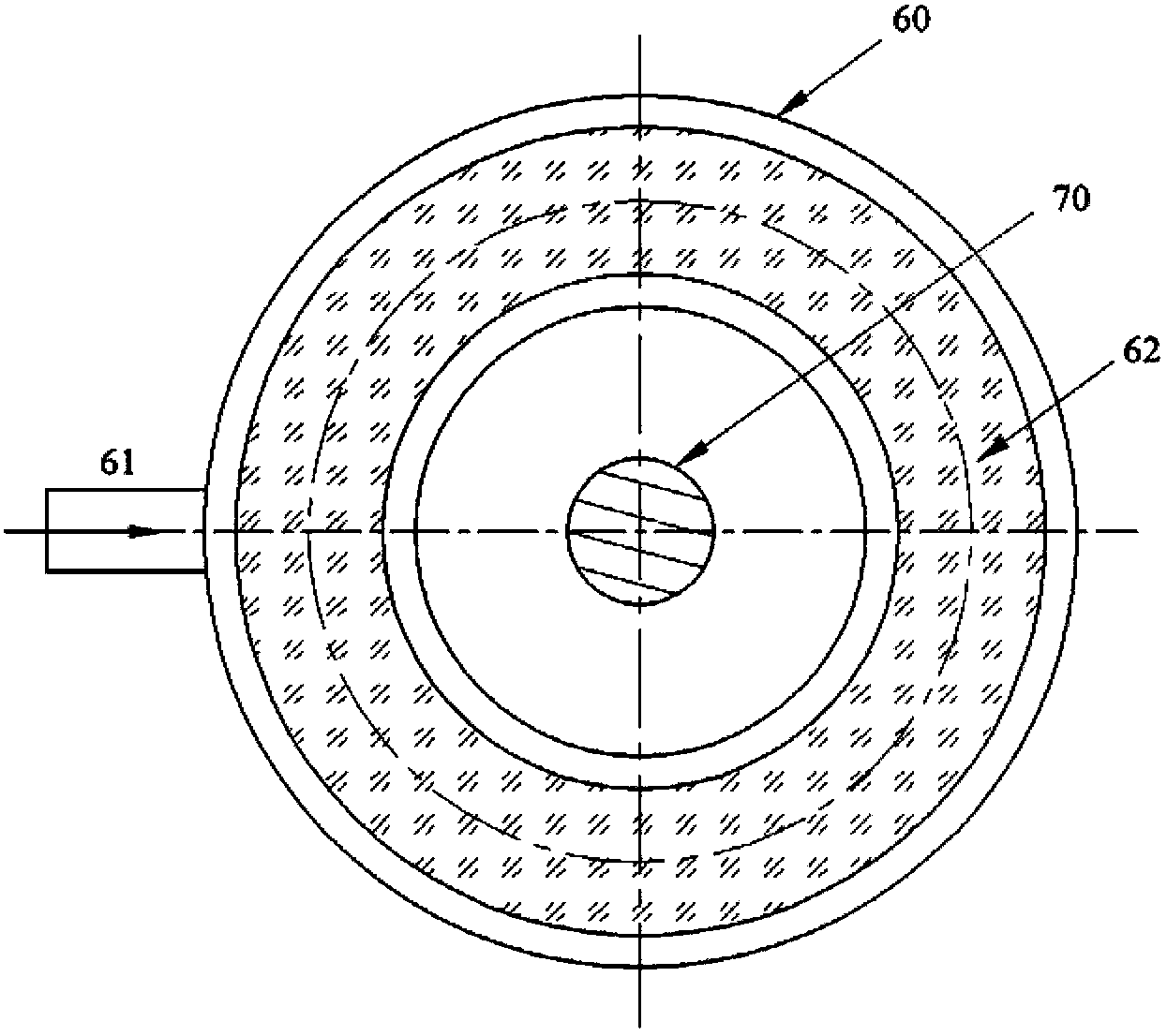 Rotary heating device