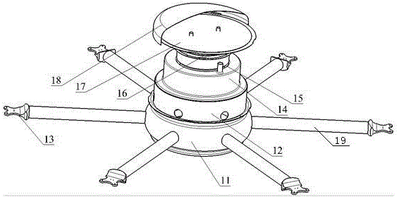 Direct-driven type oil-driving fixed-rotating-speed propeller pitch changing multi-rotor unmanned aerial vehicle and controlling method thereof