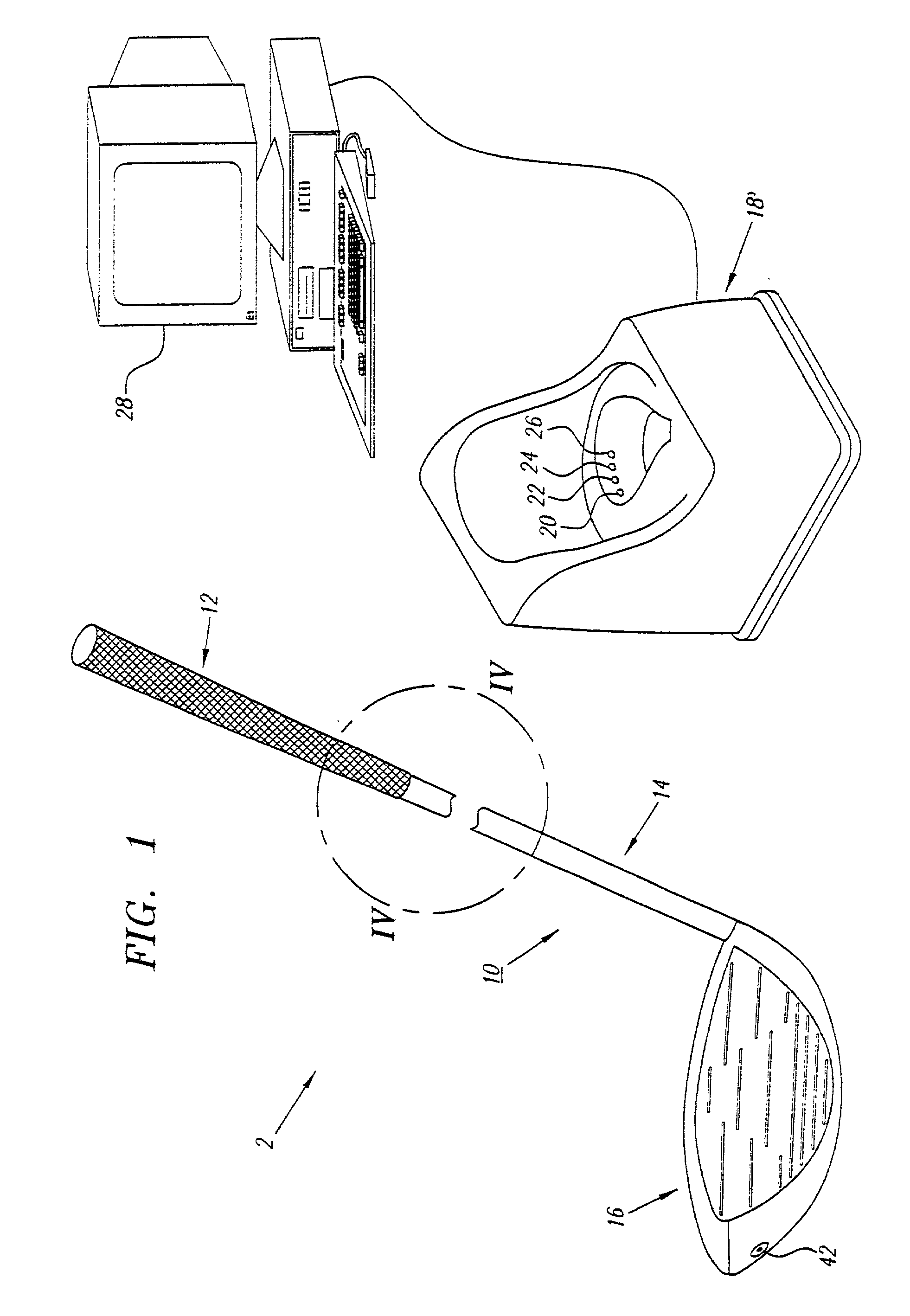 Instrumented golf club system & method of use