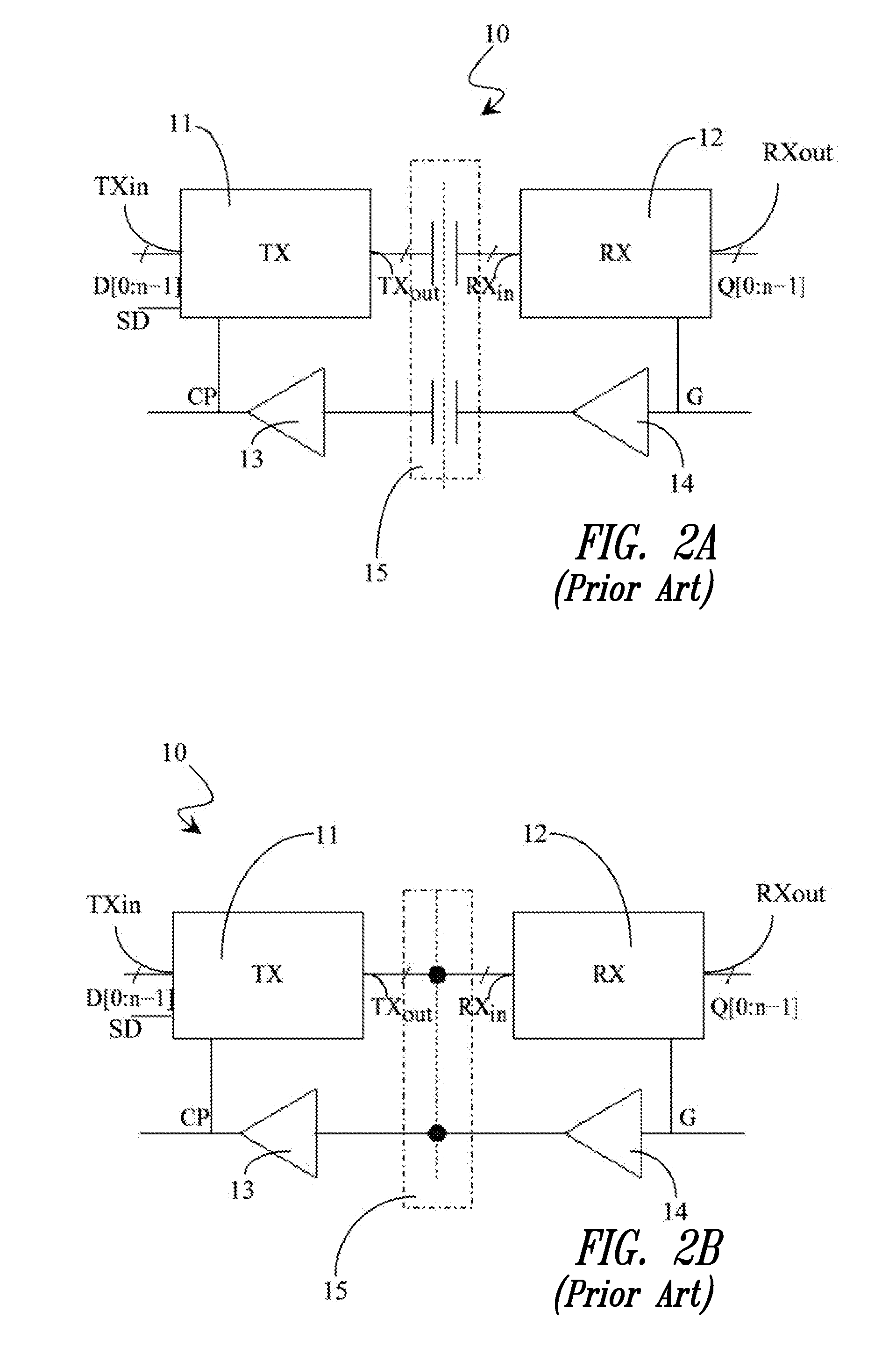 Communication system between a first and a second synchronous device that are uncorrelated in time