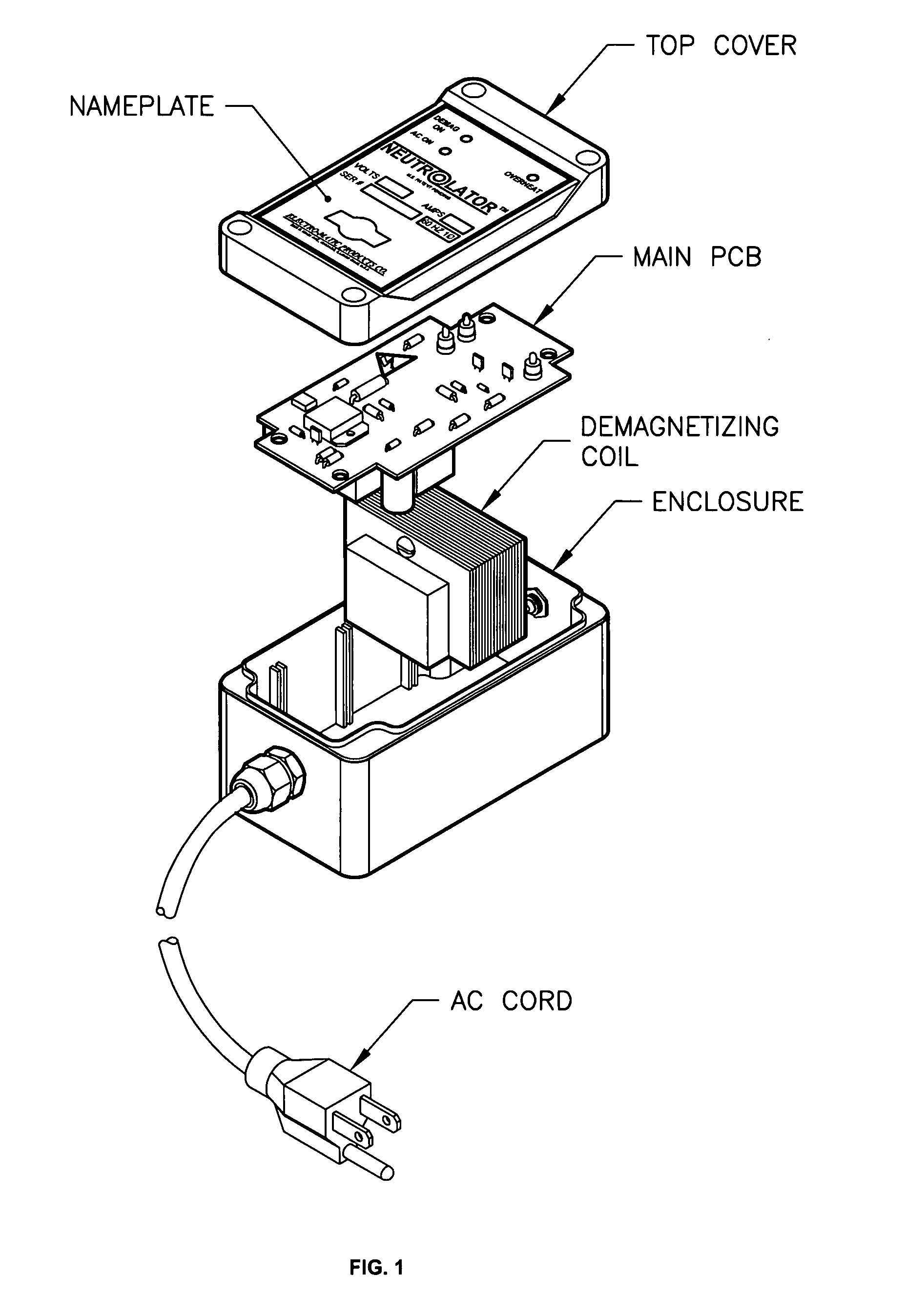 Thyristor controlled alternating current demagnetizer