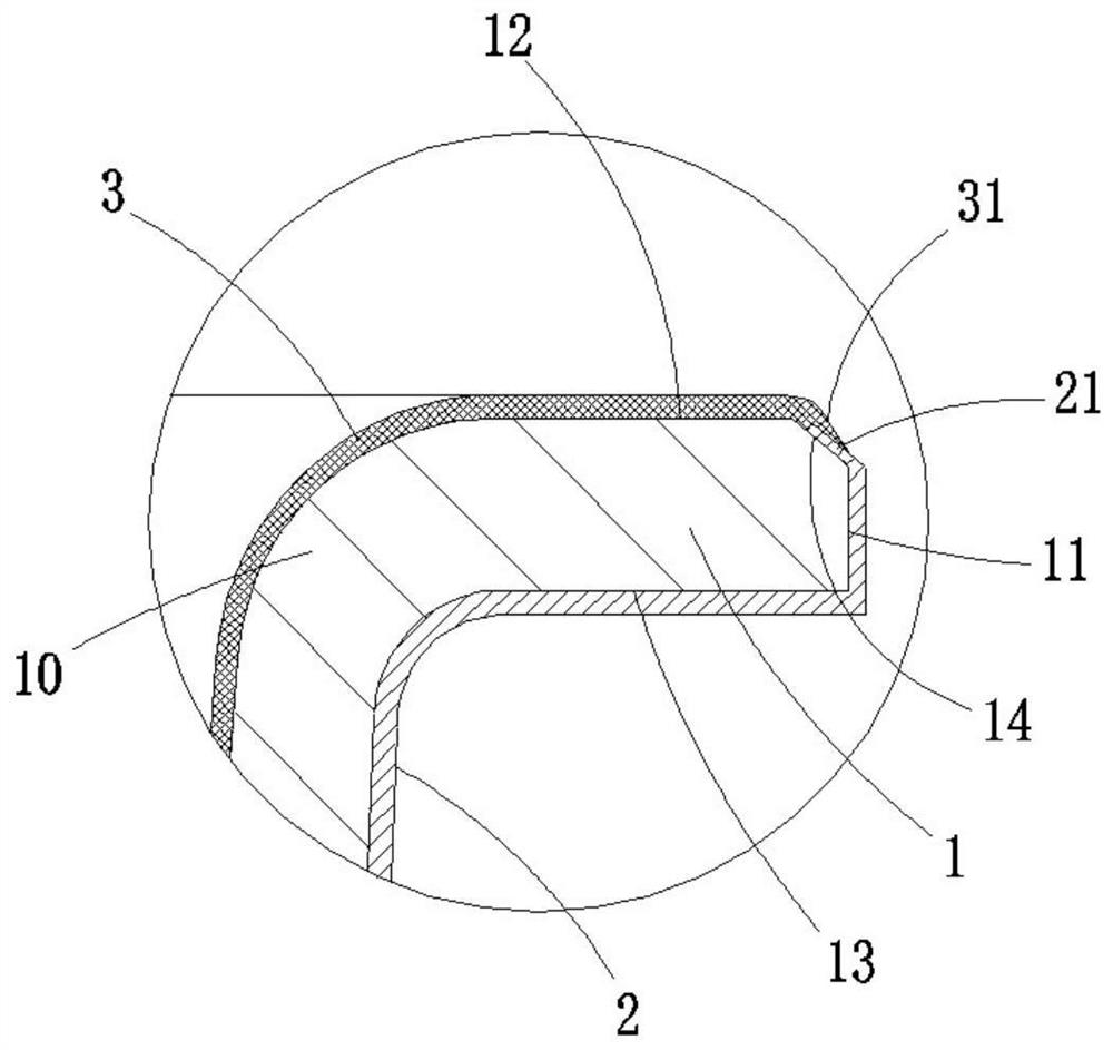 An enamel liner for cooking utensils